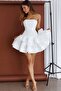 Dant Special Design White Ruffled English Embroidery Mini Dress - 3