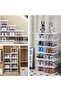 U HOOME 6 Tier Shoe Boxes,Stackable Shoe Storage Organizer Boxes Easy Installation All in One Shoe - 7