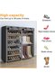 Fabric Shoes Rack Cabinet Closet Shoe Storage Organizer with Cover - 4