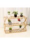 Foldable 3-Tier Bamboo Shoe Rack Multipurpose, Foldable Shoe Rack Stackable Shoe Shelf Holder Free Standing Shoe Rack Sturdy & Beautiful