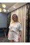 Women's White Shorts Set Brand Model Spring Season Bottom Top Set - 2