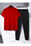 Unisex Flower Pot Design Printed Tshirt Tracksuit Set - 2