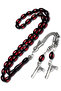 Men's 7X11Mm Red Vernier Powder Amber Rosary