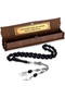 Men's 7X11Mm Letter Tassel Black Vernier Powder Amber Rosary - 3