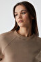 Morgana Women's Crew Neck Long Sleeve Mink Sweatshirt - 6