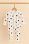 Newborn Baby Booties Cotton Snap Rompers 0-3 Months (Baby Girl Boy Newborn) - 3
