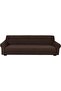 High Stretch 4 Seater Sofa Cover 230-300cm Size Brown
