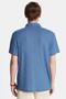 Men's Slim Fit Slim Fit Viscose Zippered Polo Neck Blue T-Shirt - 5