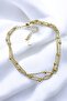 Steel Uncertain Ball Beaded Chain Anklet