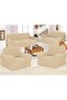 7 Seater Sofa Cover Set 3211 Slipcover Freesize Cream