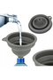 VarioShop® universal silicone funnel, foldable, high temperature resistant, flexible, not ABS - 7