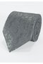 Premium Microfiber Tie with Paisley Pattern in Silver Grey - 7 cm Modern Cut