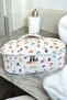 Teddy Bear Pattern Airwrap Compatible XL Size Bag Travel Bag for All Hair Styling with Internal Compartments