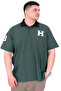 Mode XL Large Size Men's T-Shirt Polo Neck H Brouded U25312 Nefti