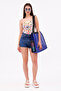 Sandproof Mesh Beach Bag Cobalt Blue – Large Volume Women's Summer Sea Bag - 2