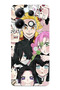 جراب من السيليكون الشفاف متوافق مع POCO X6 PRO Demon Slayer Manga