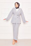 Kimonolu Double Hijab Set Gray