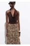 Drape Blouse with Metal Details
