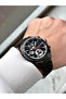 Function Function Black Color 3 Atm Waterproof Steel Cord Men's Wristwatch - 3
