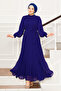 Organza Hijab Dress with Sleeves