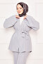 Kimonolu Double Hijab Set Gray - 2
