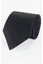 Anthracite Gray Striped Microfiber Tie - 7 cm Modern Cut