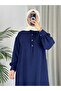 4533 - Hijab Double Suit Navy Blue - 4