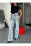 Trend Special Design Button Detail Wide Leg Comfort Fit Palazzo Trousers - 7