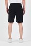 Men's Black Basic Linen Shorts & Bermuda - 6