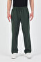 Men's Khaki Elastic Waist 100% Cotton Trousers