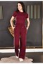 Spray and Stone Detail Comfortable Double Set - 3