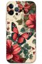 iPhone 12 Pro Compatible Butterfly Patterned Phone Case + Screen Protector - 5795
