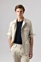 Italian Style Slim Fit Linen Safari Jacket 5253-14 - 4