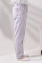 Men's Stone Relaxed Cut Elastic Waist Linen Hajj and Umrah Shalwar Pants - 4