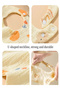5 Pieces Mixed Girl Pattern 100% Cotton Muslin Fabric Baby Bib with Two Snaps, Drool Bib, Baby - 3