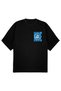Frozen T-Shirt Oversize Wave down Emoji Black - 2