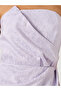 Bandeau Neck Sleeveless A-Line Midi Dress - 4