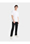 Men's Black Dark Wash Straight Fit Jeans - 5