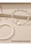 Set of - Pendant Faux Pearl Beaded Bracelet - 5