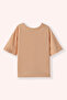 Baby Boy Asymmetrical Pocket Detailed Salmon T-Shirt - 2