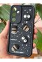 Galaxy S23 Fe Case Designed Patterned Camera Protection Coffee Cookie Black Soft Silicone Cover - 7