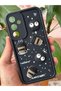 Galaxy A35 Case Designed with Patterned Camera Protection Coffee Cookie Black Soft Silicone Cover - 5