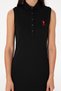 Women's Black Sleeveless Polo Neck Mini Length Knitted Dress 50305831-Vr046 - 5
