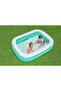 Blue Rectangular Family Pool 201X150X51Cm-26-54005
