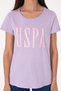Women's Lilac Crew Neck T-Shirt 50305842-Vr034 - 6
