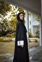 Ferace Abaya in Black and White Colors - 4