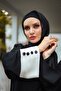 Ferace Abaya in Black and White Colors