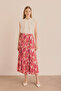 Patterned Crash Effect Skirt
