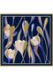 Floral Print Pure Silk Twill Scarf 9302D 55 - 3