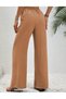 Women's Elastic Waist Comfortable Fit Aerobin Fabric Women's Trousers - 3